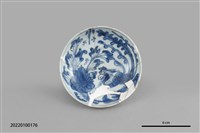 藏品(青花鳳凰花卉紋碟)的圖片